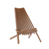 Delia Commercial Grade Indoor/Outdoor Folding Acacia Wood Chair, Low Profile Lounge for Patio, Porch, Garden