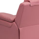 Pink Vinyl |#| Deluxe Padded Contemporary Pink Vinyl Kids Recliner with Storage Arms