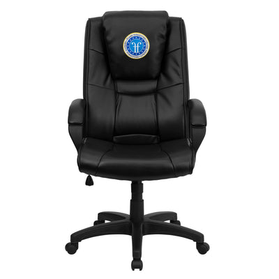 Dreamweaver Personalized LeatherSoft Executive Swivel Office Chair with Arms