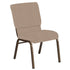 Embroidered 18.5''W Church Chair in Sammie Joe Fabric - Gold Vein Frame