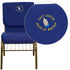 Embroidered HERCULES Series 18.5''W Church Chair with Book Rack