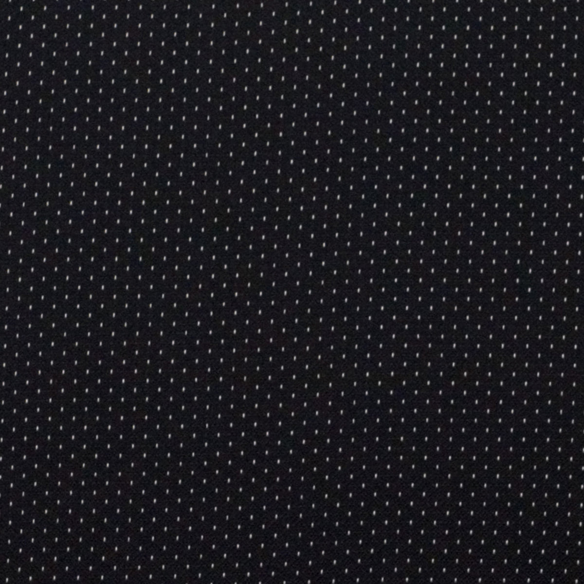 Black Patterned Fabric |#| Embroidered Heavy Duty Black Dot Fabric Stack Chair - Reception Furniture