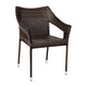 Espresso |#| All Weather Commercial Grade PE Rattan Stacking Patio Chairs in Espresso