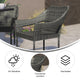 Gray |#| All Weather Commercial Grade PE Rattan Stacking Patio Chairs in Gray