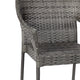 Gray |#| All Weather Commercial Grade PE Rattan Stacking Patio Chairs in Gray