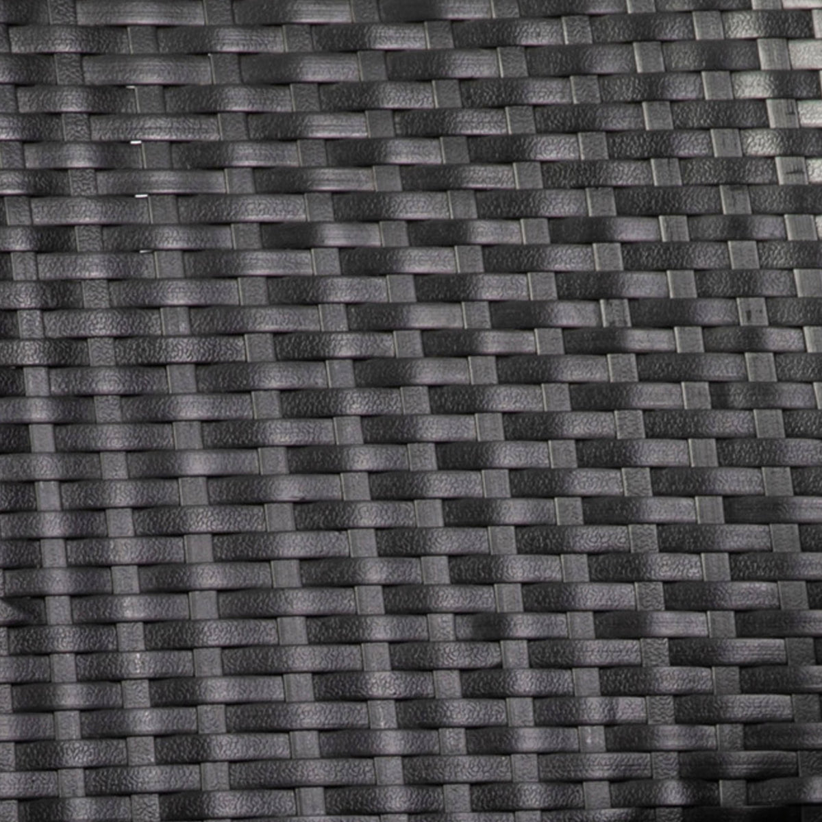 Black |#| All Weather Commercial Grade PE Rattan Stacking Patio Chairs in Black