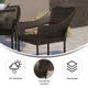 Espresso |#| All Weather Commercial Grade PE Rattan Stacking Patio Chairs in Espresso
