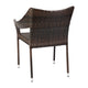 Espresso |#| All Weather Commercial Grade PE Rattan Stacking Patio Chairs in Espresso