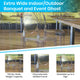 Extra Wide Polycarbonate All-Weather Transparent Crystal Ghost Banquet Chair