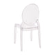 Extra Wide Polycarbonate All-Weather Transparent Crystal Ghost Banquet Chair