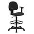 Fabric Drafting Chair with Adjustable Arms (Cylinders: 22.5''-27''H or 26''-30.5''H)