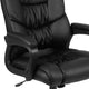 Black |#| Big & Tall 400 lb. Rated Black LeatherSoft Office Chair - Executive Office Chair