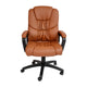 Brown |#| Big & Tall 400 lb. Rated Brown LeatherSoft Office Chair - Executive Office Chair