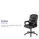 Black |#| Big & Tall 400 lb. Rated Black LeatherSoft Office Chair - Executive Office Chair