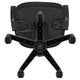 Black |#| Flash Fundamentals Pivot Back Black Mesh Swivel Task Office Chair with Arms