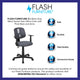 Gray |#| Flash Fundamentals Pivot Back Gray Mesh Swivel Task Office Chair with Arms