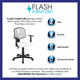 White |#| Flash Fundamentals Pivot Back White Mesh Swivel Task Office Chair with Arms