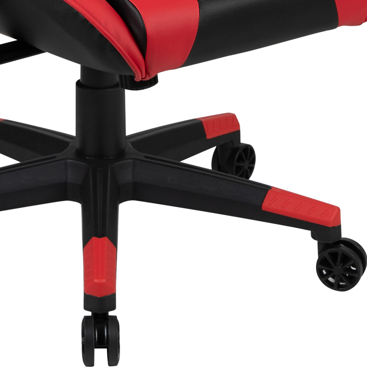 Red |#| Black Gaming Desk & Chair Set with Cup Holder, Headphone Hook, and Monitor Stand