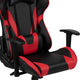 Red |#| Black Gaming Desk & Chair Set with Cup Holder, Headphone Hook, and Monitor Stand