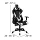 Black |#| Black Gaming Desk & Chair Set with Cup Holder, Headphone Hook, and Monitor Stand