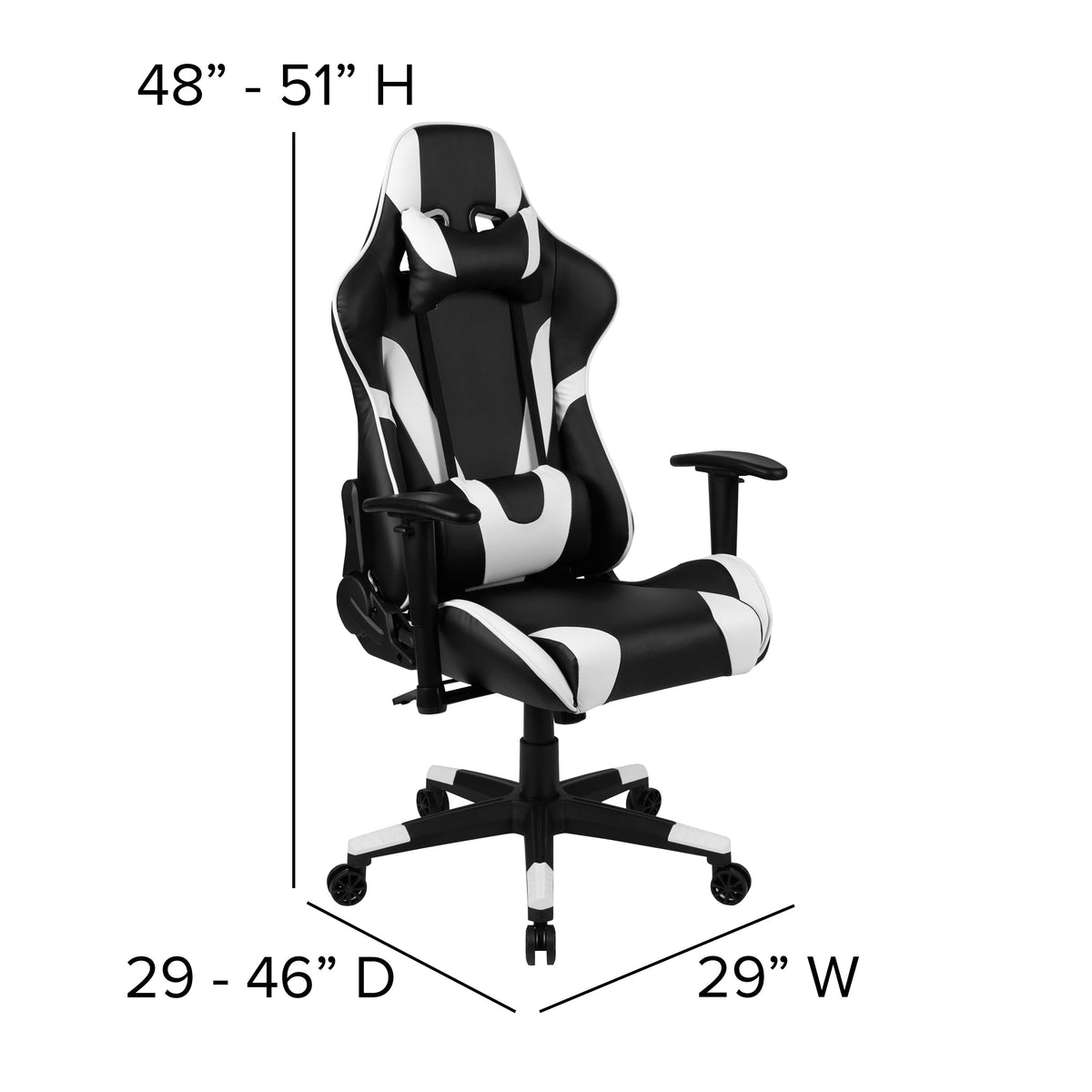 Black |#| Black Gaming Desk & Chair Set with Cup Holder, Headphone Hook, and Monitor Stand