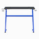 Blue |#| Blue Gaming Ergonomic Desk with Cup Holder and Headphone Hook