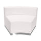 Melrose White |#| 11 PC White LeatherSoft Modular Reception Configuration w/Taut Back &Seat