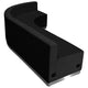Black |#| 3 PC Black LeatherSoft Modular Reception Configuration w/Taut Back &Seat