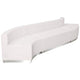 Melrose White |#| 3 PC White LeatherSoft Modular Reception Configuration w/Taut Back &Seat