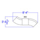 Melrose White |#| 4 PC White LeatherSoft Modular Reception Configuration w/Taut Back &Seat
