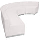 Melrose White |#| 4 PC White LeatherSoft Modular Reception Configuration w/Taut Back &Seat