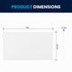 72" x 40" |#| 72x40 Aluminum Magnetic Dry Erase Board with Wall Mount, Marker Tray