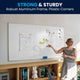 72" x 40" |#| 72x40 Aluminum Magnetic Dry Erase Board with Wall Mount, Marker Tray