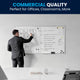 72" x 40" |#| 72x40 Aluminum Magnetic Dry Erase Board with Wall Mount, Marker Tray