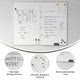 60" x 48" |#| 60x48 Aluminum Magnetic Dry Erase Board with Wall Mount, Marker Tray