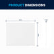60" x 48" |#| 60x48 Aluminum Magnetic Dry Erase Board with Wall Mount, Marker Tray