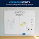 60" x 48" |#| 60x48 Aluminum Magnetic Dry Erase Board with Wall Mount, Marker Tray