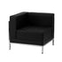 HERCULES Imagination Series Contemporary Modular Left Corner Chair with Quilted Tufted Seat and Encasing Frame