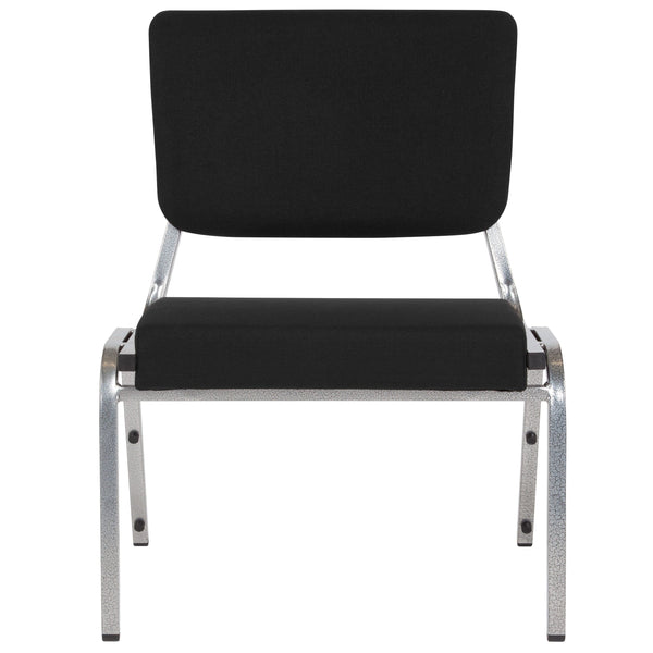 Black Vinyl |#| 1000 lb. Rated Black Antimicrobial Vinyl Bariatric Medical Reception Chair