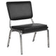 Black Vinyl |#| 1000 lb. Rated Black Antimicrobial Vinyl Bariatric Medical Reception Chair