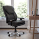 Black LeatherSoft |#| 24/7 Intensive Use Big & Tall 400 lb. Rated High Back Black LeatherSoft Chair