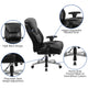 Black LeatherSoft |#| 24/7 Intensive Use Big & Tall 400 lb. Rated High Back Black LeatherSoft Chair