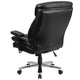 Black LeatherSoft |#| 24/7 Intensive Use Big & Tall 400 lb. Rated High Back Black LeatherSoft Chair