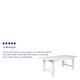 Antique Rustic White |#| 7' x 40inch Rectangular Antique Rustic White Solid Pine Folding Farm Table