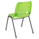 Green |#| Green Ergonomic Shell Student Stack Chair - Classroom Chair / Office Guest Chair