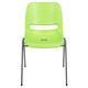 Green |#| Green Ergonomic Shell Student Stack Chair - Classroom Chair / Office Guest Chair