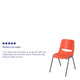 Orange |#| Orange Ergonomic Shell Student Stack Chair - Classroom Chair/Office Guest Chair