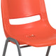 Orange |#| Orange Ergonomic Shell Student Stack Chair - Classroom Chair/Office Guest Chair