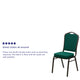 Coffee Fabric/Gold Vein Frame |#| Crown Back Stacking Banquet Chair in Coffee Fabric - Gold Vein Frame