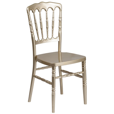 HERCULES Series Resin Stacking Napoleon Chair with Free Cushion - View 1